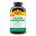 Country Life Cible-Mins Calcium Magnésium Supplément pour la santé osseuse, 1000mg Calcium, 500mg Magnésium, sans gluten, 2:1 Rapport pour une utilisation optimale
