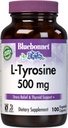 Bluebonnet Ltyrosine 500 Mg Capsules de vitamine, 100 Nombre