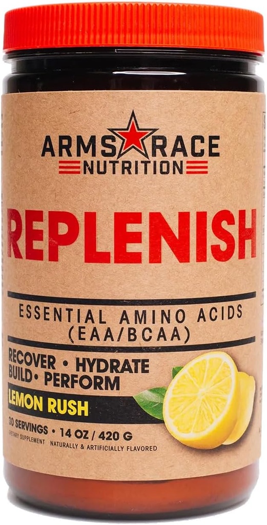 Course des armes Nutrition Réapprovisionner les acides aminés essentiels (EAA/BCAA) 30 portions (Lemon Rush)