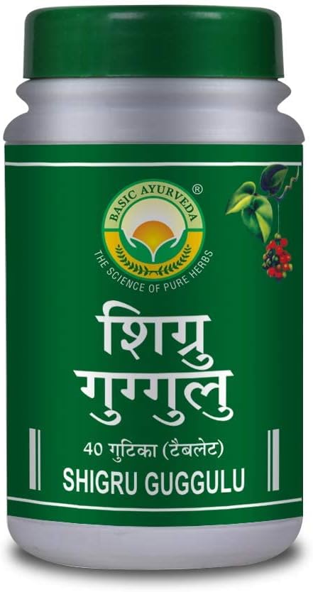 KRISTINA Shigru Guggulu Comprimé 40 Comprimés Pack de compléments ayurvédiques pour soutenir la douleur articulaire et l'inflammation