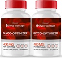 Glyco Vantage Capsules - Premium GlycoVantage Formula Officielle Glyco Optimizer, soutient un mode de vie sain - La force maximale Tous les pilules naturelles pour des niveaux stables, Glyco Vantage Avis (2 Pack)