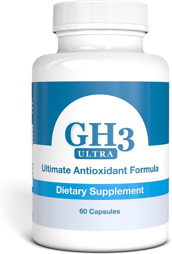 Nattura G-H3 Ultra, formule antioxydante ultime - nouveau complexe anti-âge amélioré (Ginkgo Biloba, acide lipoïque R-alpha, coenzyme Q10, acétyl L-Carnitine, vitamine B6) - 60 capsules
