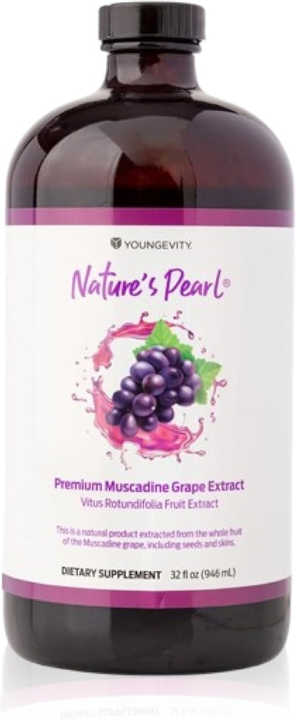 Youngevity Nature's Pearl Premium Muscadine Extrait de raisin Supplément à base de plantes sans gluten