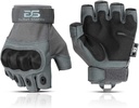 Glove Station- Fingerless Knuckle Tactical Gloves for Men - Motorcycle Gloves for Tactical Shooting, Airsoft, Hunting, Police Work and Hiking