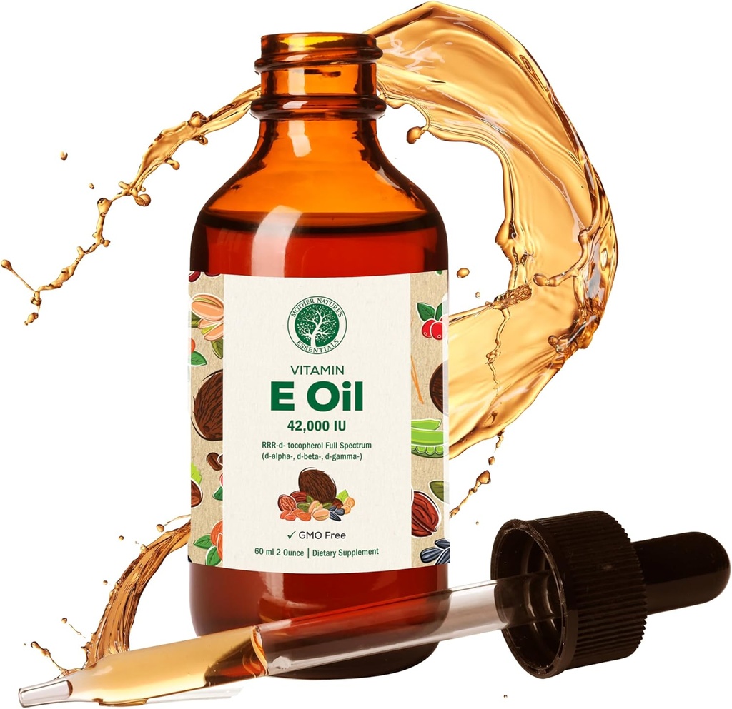Mère Nature's Essentials Supplément vitamine E 42.000UI, 2 oz