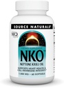 Source Naturals NKO Neptune Krill Oil, soutient la santé cardiaque et l'intégrité de la membrane cellulaire*, 1000 mg - 60 SoftGels