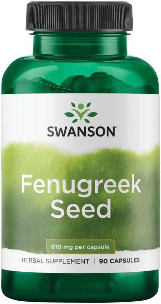 Swanson Full Specturm Fenugreek Seed - Herbal Supplement - (610 Milligrams 90 Capsules)