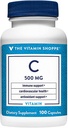 La Vitamine Shoppe Vitamine C 500MG, Antioxydant qui soutient la santé immunitaire et cardiovasculaire (100 Capsules)