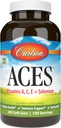 Carlson - ACES, Vitamines A, C, E + Sélénium, Santé cellulaire et immunitaire, Antioxydant, 200 Softgels