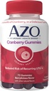 AZO Cranberry Urinary Tract Health Gummies Dietary Supplement, 2 Gummies = 1 verre de jus de canneberge, aide à nettoyer et protéger, saveur naturelle Berrylicious, non-OGM, 72 Gummies