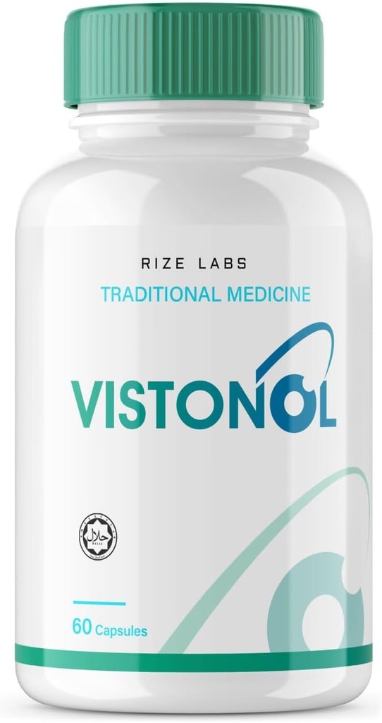 ize labs Vistonol Vision Supplement, Capsules tout-naturelles pour l'amélioration rapide de la vision Santé et une meilleure capacité à se concentrer, pour soutenir les fonctions oculaires saines (60 Capsules)