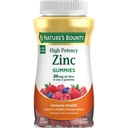 Natures Bounty Zinc Gummies, Immune Support Gummies, soutient la peau et la santé antioxydante, Berry mixte, 30mg, 120 Compte