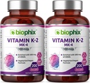 biophix Vitamine K2 MK-4-100 mcg 200 Caps avec Alfalfa 2 Pack - Soutient la santé immunitaire des os forts