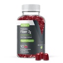 Gommies de fibre prébiotique Viteey pour adultes, 7g - Gummes de supplément de fibre soluble Gut santé et digestif - Zéro sucre ajouté, végétalien, sans gluten - 90 Compte