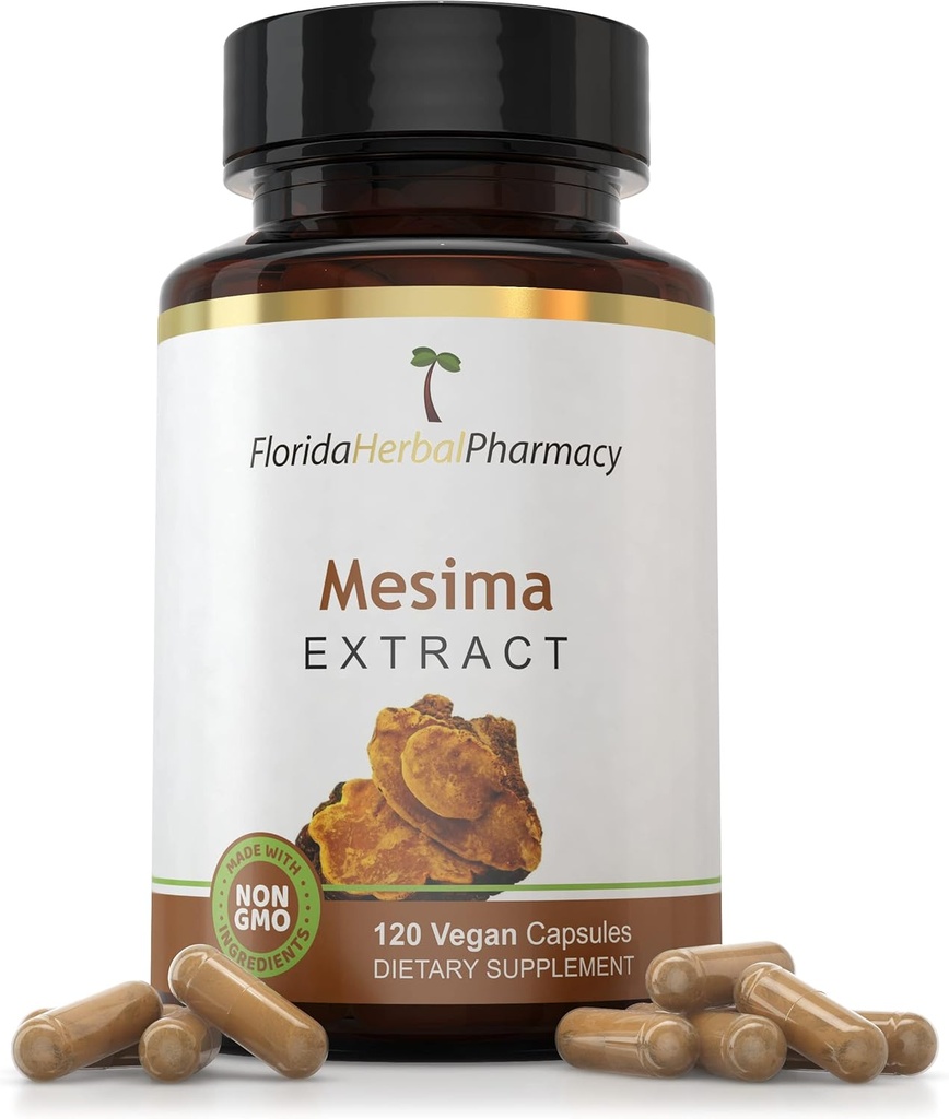 Florida Herbal Pharmacie, Mesima Extract Supplément Capsules 10:1 (120 Capsules) 500 mg par gélule, 1000 mg