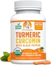 Curcumine curcumine curcuma organique avec extrait de poivre noir 2000mg - Supplément ultra-potent haute absorption - 95% Curcuminoïdes - Végétalien, non OGM pour le soutien conjoint - 120 Capsules