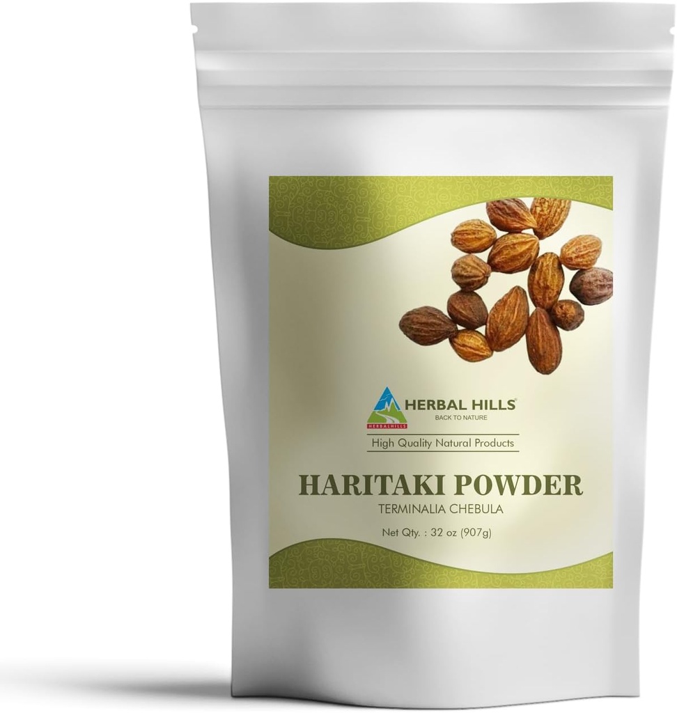 HERBAL HILLS Haritaki Poudre Terminalia Chebula Inknut