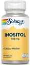 SOLARAY Inositol 500 mg Capsules peuvent aider à soutenir le cerveau sain, cardio-vasculaire, fonction du système nerveux et l'humeur
