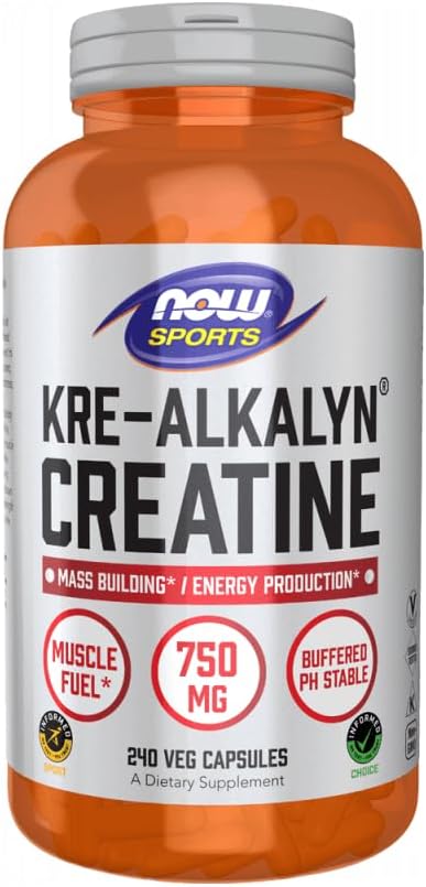 Now Foods Kre-Alkalyn® Créatine - 240 capsules