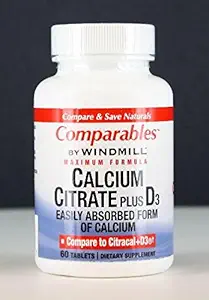 Citrate de calcium et comprimés de vitamine D - 60 Ea
