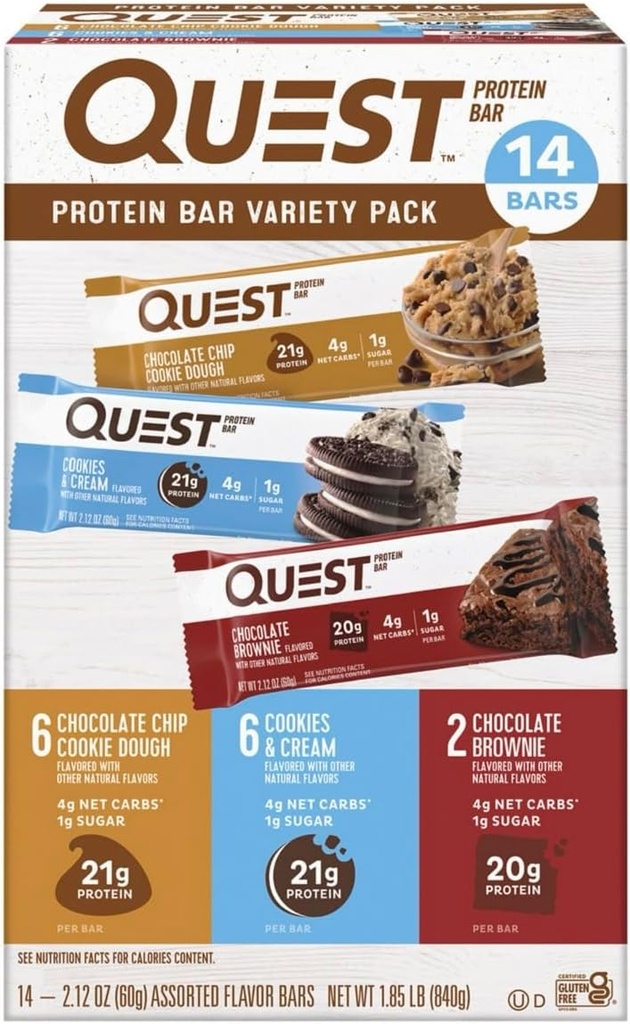 Quest Nutrition Quest Protéines Poudre pLYUyIP Milkshake à usage unique Pochettes Chocolat Milkshake/Salted Caramel 14 Nombre Total
