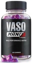 VasoManix Gummies, Vaso Manix Supplément Homme Classique, Toute la formule naturelle pour les hommes, Gummy Premium pour soutenir la performance, la confiance et la santé globale, Avis officiels (60 Gummies)