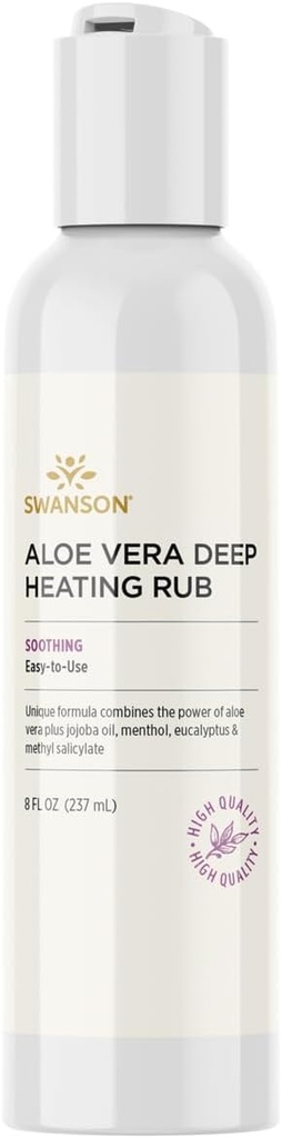 Swanson Aloe Vera Rubule de chauffage profond 8 fl Ounce (237 ml) Gel