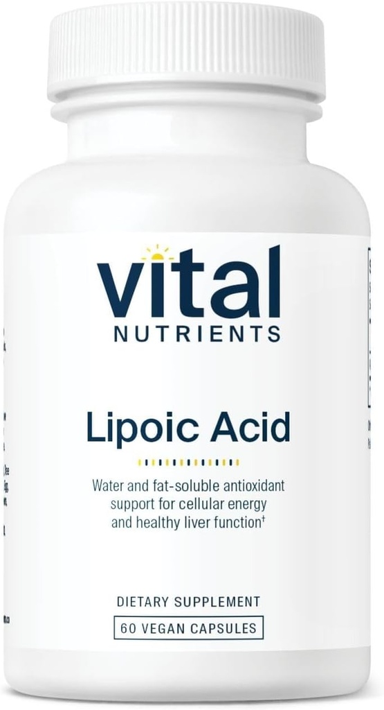 Vital Nutrients Lipoic Acid | 300mg Alpha-Lipoic Acid Antioxidant | ALA Supplement for Healthy Metabolism and Energy | Gluten, Dairy, Soy Free | Non-GMO | 60 Capsules