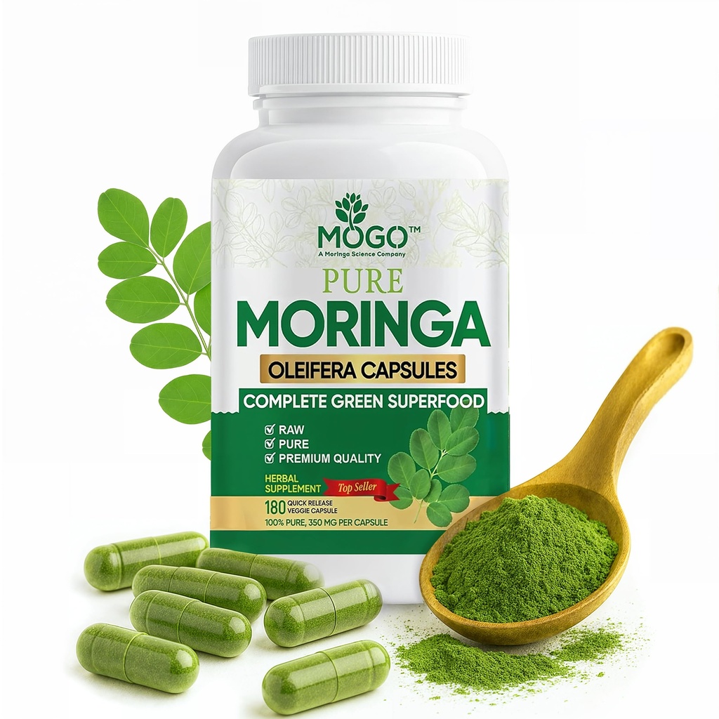 MOGO Moringa Capsules -180 Ct.