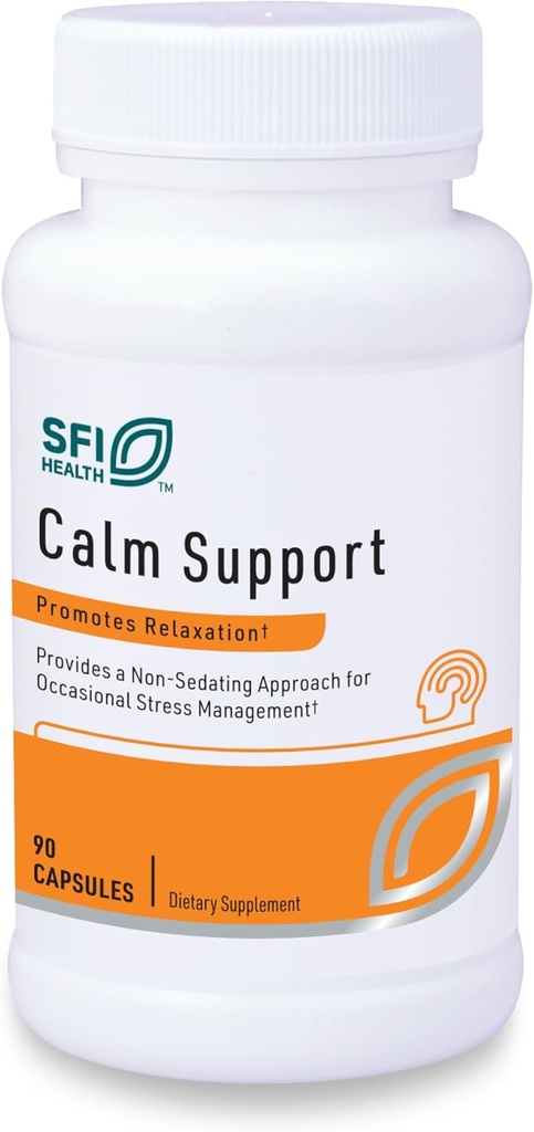 Klaire Labs SFI Health Cortisol Management - USDA Certified Organic Ingredients, Breveted Herbal Stress Response Formula with Honokiol & Ashwagandha (90 Capsules)