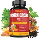 Capsules d'extrait curcumin curcumin curcumin - 90 compte 3 mois d'approvisionnement - Ashwagandha mélangé, Moringa, Ginger et plus - Immunity, Joint, Digestive & Wellness Support