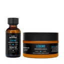 Kit de grooming à l'huile de barbe et au beurre - Fabriqué aux États-Unis - Ingrédients tout naturels avec karité, argan, jojoba - Soutien de croissance