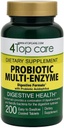 Multienzymes probiotiques avec les prébiotiques et l'acidophilus probiotique pour la santé digestive et gustative, offrant un soulagement de l'inconfort du repas et de l'éblouissement. Supplément alimentaire, 200 comtes.