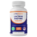 Enzyme de la lactase vitamatique 9000 FCC 240 Comprimés - Caplets anti-intolérance en lactose