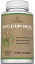 Supplément de fibre de musc de Psyllium Premium 1450mg, 240 Capsules