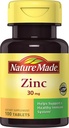 Zinc naturel 30mg, 100 comprimés (paquet de 6)