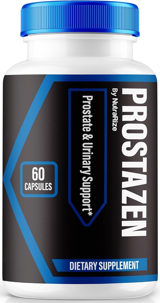 NutraRize Prostazen Capsules, Official Prostazen Pills to Support Prostate Health, Prostazen Plus Premium Formula, Prostazen for Healthy Prostate, Prosta Zen Pastillas Review (60 Capsules)