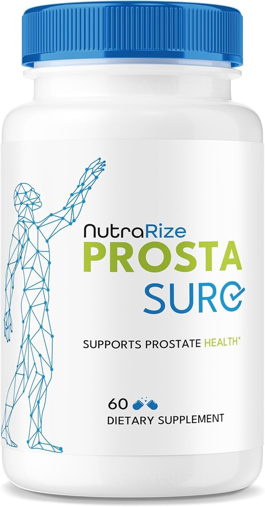 NutraRize Prostasure Capsules - Officiel Prosta Sure Pills pour la chaleur de la prostate, toute la formule de soutien naturel pour plus de contrôle et de bien-être général, Pastillas Review (60 capsules)
