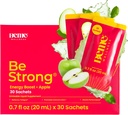 BeMe Vitamine B12 Liquid Shot, BeStrong - Vitamine B 12 Liquid Supplement buvable soutient l'énergie boost, Focus, & Concentration - Guarana, Taurine, & Collagen suppléments favorisent la récupération (30 sachets)