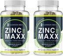 Suppléments de zinc - Immunité + Peau + Minéraux de santé reproductive - Zinc Chelate Immune Booster pour enfants et adultes (2 Pack, Zinc MAXX)