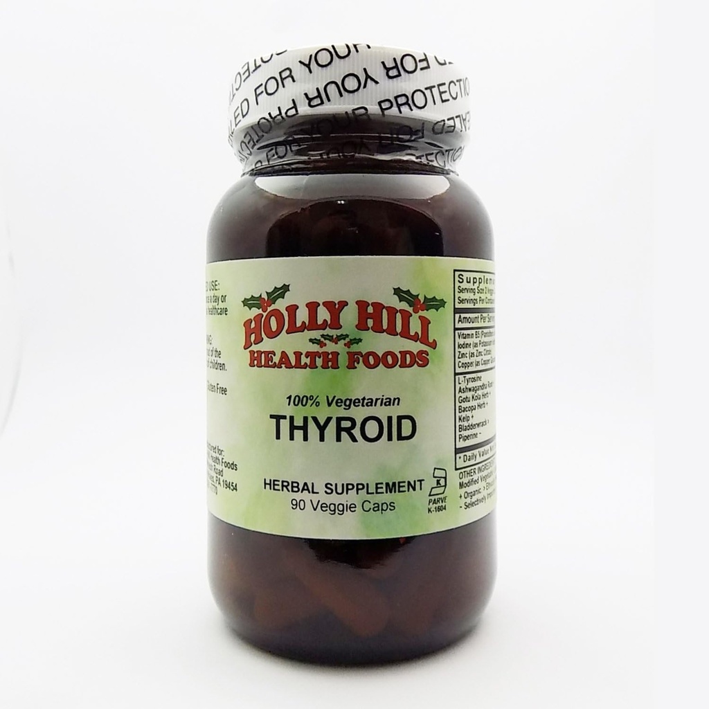Holly Hill Health Foods, Thyroïde, 90 capsules végétariennes
