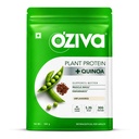 OZiva poudre de protéines végétales organiques de 500 Gm. (30g Protéines végétales - Pois Protéines a, Protéines de riz brun et quinoa, sans soja) pour le conditionnement physique quotidien, stimule l'immunité, sans saveur (1,1 lb)