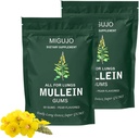 Mullein Lung Cleanse Repair Gum, Mullein Gum, Lung Cleanse Repair Gum - Aromatisé aux poires, Mullein Leaf Herb Extrait pour la santé pulmonaire et le soulagement des sinus (2 sacs)