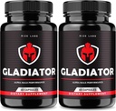 labos de taille - Gladiator Capsules - Supplément performance pour les hommes, support de la force maximale pour la croissance musculaire (120 capsules)