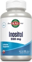 KAL Poudre d'inositol 550mg, Santé du cerveau, Système nerveux et supplément de soutien de l'humeur, Soutien de la santé cellulaire, Formule d'absorption améliorée, Facile à mélanger, Env. 408 Services, 8oz