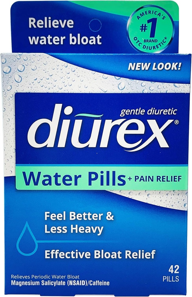 Pilules d'eau diurex, 42 Pilules de dénombrement (paquet de 6)