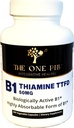 Vitamine B1 Thiamine TTFD, Thiamine Tetrahydrofurfurfuryl Disulfide, 50mg-250Capsules,Vegan,Non OGM,Pas d'additifs artificiels ou de stéarate.
