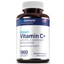 Complexe Vitamine C 1000mg avec L-Lysine 500mg, Zinc 12mg, Bioflavonoïdes 300mg. Doctor Formulé Magnésium Stéarate Suppléments gratuits pour le système immunitaire sain.(1)
