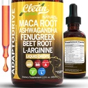 Nettoyer les gouttes liquides de la racine de la maca biologique avec Ashwagandha, Fenugreek, racine de betterave et L-Arginine Multivitamine liquide pour les femmes et les hommes - Adapto Drive