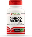 Ginkgo Biloba Capsules - Supplément à base de plantes - 60 Veggie Capsule 450mg.